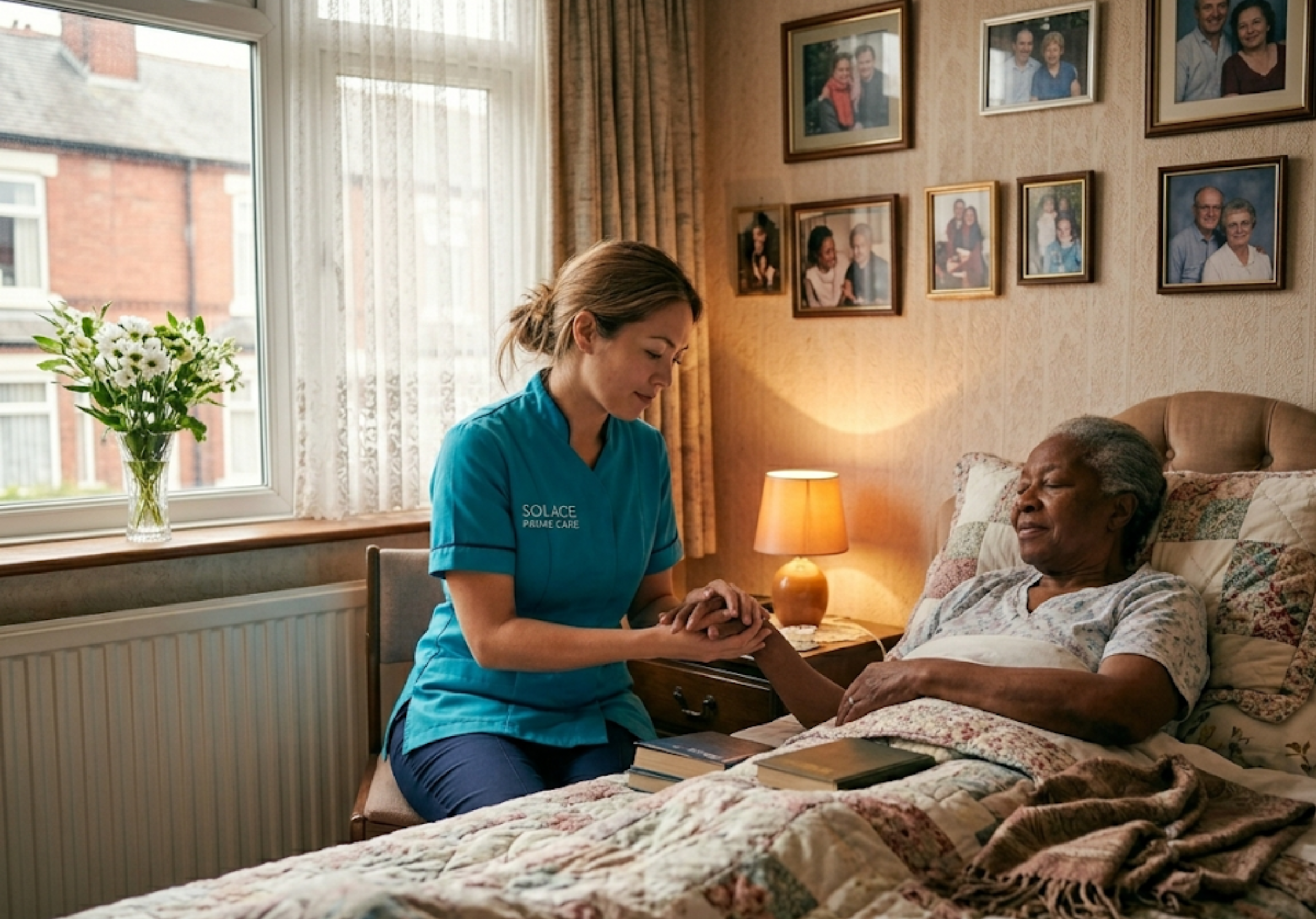 Compassionate end-of-life carer providing dignified support at home in Sheffield — Solace Prime Care